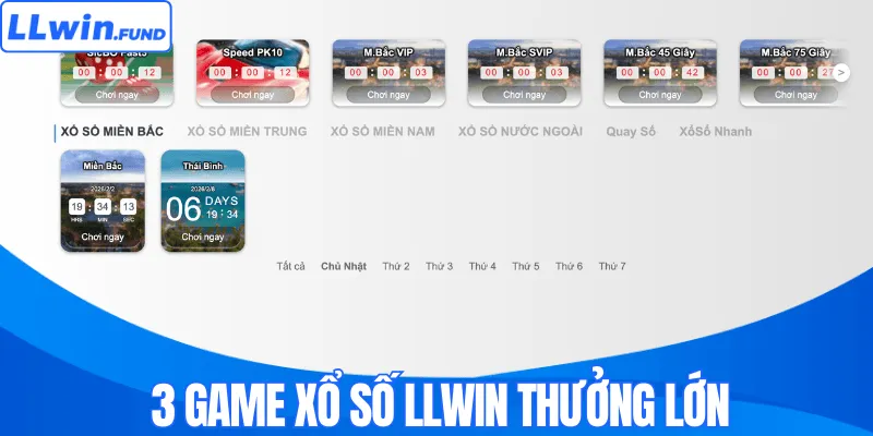 Xổ Số LLWIN - Sân Chơi Đổi Thưởng Hấp Dẫn 2026